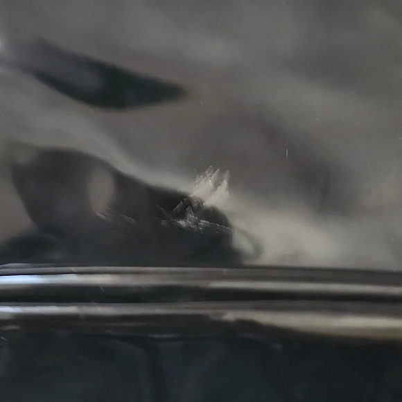 Victoria Secret Black High Glossy Patent Leather Make Up Bag Travel Purse Clutch - Picture 4 of 14